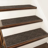COSY HOMEER edging stair treads front view on wooden stairs reduce slips