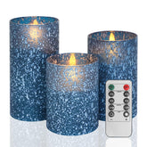 COVEGE blue candles with remote control for easy mood lighting