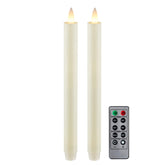 CozierGlow flameless taper candle ivory 9in window creates safe, inviting ambience.