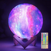 CPLA Valentines Day Galaxy Moon Lamp with 128 colors for kids' room decor.