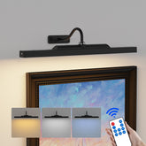 Craftersmark dimmable cordless picture light with 16-inch bar evenly illuminates artwork.