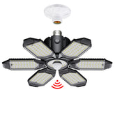 Craftersmark motion sensor garage light with six panels delivers broad coverage.