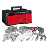 CRAFTSMAN 230-Pcs Mechanics Tool Set with Versastack Toolbox, organized for professional automotive projects
