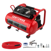 CRAFTSMAN air compressor 2-gallon unit with compact design for on-the-go projects.