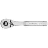 CRAFTSMAN low-profile ratchet shown with compact head for tight-space access