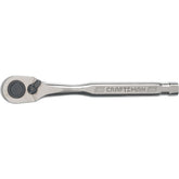 CRAFTSMAN pear-head ratchet with 120 teeth for fast turning and precise control.