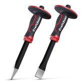 Craftzone Masonry Chisel Set pointed tip for precise demolition and shaping.