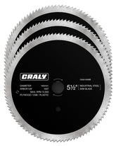 CRALY 5-1/2 inch blade cutting plywood with 100 teeth for smooth, precise results
