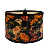 Crapyt E27 round bamboo shade, full view, adds vintage charm with warm glow