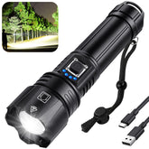 Crazybrace rechargeable flashlight with 99,000 lumens for bright outdoor visibility