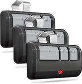 CreaCity universal remote front view showing compatibility with LiftMaster, Chamberlain, and Craftsman openers.