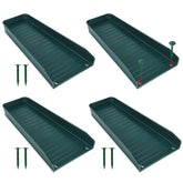 Creative.C downspout splash block quad-pack directing water away from foundations.