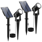 CREPOW solar spot light mounted on wall for entryway illumination