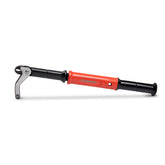 Crescent sliding joint nail puller demonstrates deep nail extraction with minimal damage