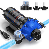 CrestWave 5-chamber design demonstrates stable flow for RV and home water systems.