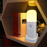 CREWEEL motion sensor night light on table for easy night illumination