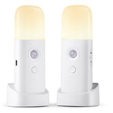 CREWEEL rechargeable motion-sensor night light 2-pack for safe overnight hallway visibility