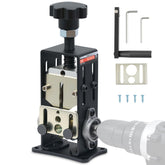 Creworks manual wire stripper front view showing portable on-site use