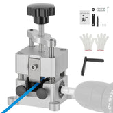 CREWORKS wire stripper machine hand crank in action for quick insulation removal