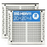 Crilokp 310 replacement filter fits 20x20x4 for universal home HVAC compatibility.