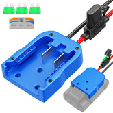 Crivnhar power wheel adapter with Kobalt 24V connector locks securely for quick upgrades.