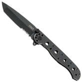 CRKT M16-10KS blade with triple point serrations for fibrous cutting tasks