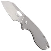 CRKT Pilar compact EDC knife with satin blade, ideal for daily pocket carry.