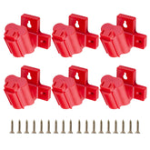 Crtbelfy tool holder wall mount with six-pack for Milwaukee 12V tools
