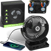 CruiSeaU 6-inch magnetic base secures cooling to metal surfaces for steady airflow.