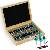 CSOOM router bits with 1/4-inch shank deliver clean, precise cuts in hardwood and softwood.