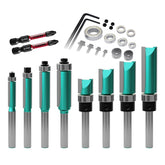 CSOOM 8-piece router bit set for precise edging and trimming workflows