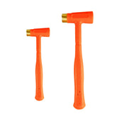 C&T dead blow hammer head with brass cap for scratch-free impact.
