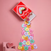 Ctosree conversation hearts wall stickers for classroom decor and DIY crafts.