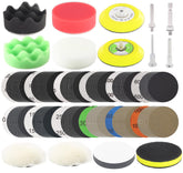 CTPICXM 134pcs sanding disc kit for drill polishing, ideal for headlight restoration.