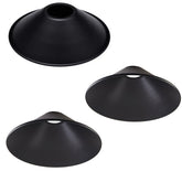 CUFEAL 3-pack industrial lamp shade in black cone for vintage pendant lighting