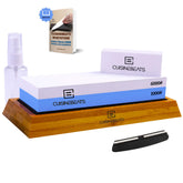 CUISINEBEATS Whetstone 1000 grit side sharpens edges for precise maintenance
