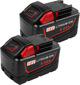 Cukect Milwaukee Mk18 9.0Ah front view shows high capacity for long tasks.