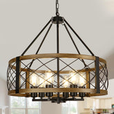 Cunfash modern chandelier with six lights elevating dining room ambiance.