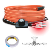 Cupohus heat tape with thermostat evenly warms pipes for reliable flow.