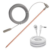 CYANTEKOMS copper grounding rod 12in for stable earth grounding