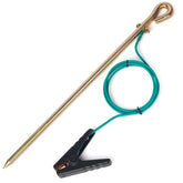 CYANTEKOMS ground rod 18-inch provides stable outdoor grounding for fences and antennas.