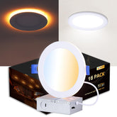 CycevSun canless 6-inch LED downlight blends into ceiling for seamless installation