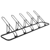 CyclingDeal front view; sturdy five-bike capacity for secure storage.