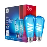 Cync GE ST19 Edison-style bulb showcasing color-changing option for vibrant room ambiance