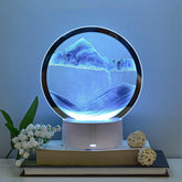 CYSRALFC Moving Sand Art Lamp base provides soft ambient night light.
