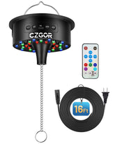 Czgor disco ball motor with LED lights enhances party ambiance