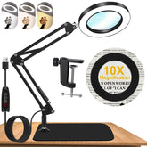 Dagirt 10x magnifying glass base for stable close work illumination.