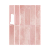 Dagou peel-and-stick 3D pink backsplash adds depth and modern style to kitchens.