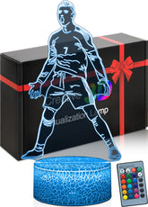DAHEYMA Siuuu celebration 3D lamp brightens game nights with celebratory glow.