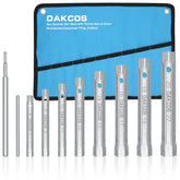 DAKCOS shower valve socket wrench set with 8 tubular sockets for tightening shower valve nuts
